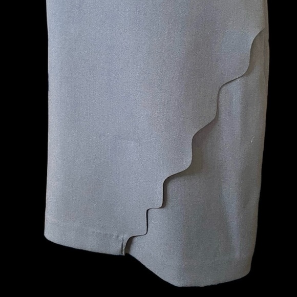 LOFT Gray Dress with Laser Cut Details - Picture 2 of 5